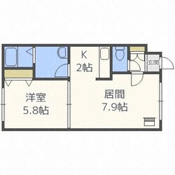 ウイング北14条の物件間取画像